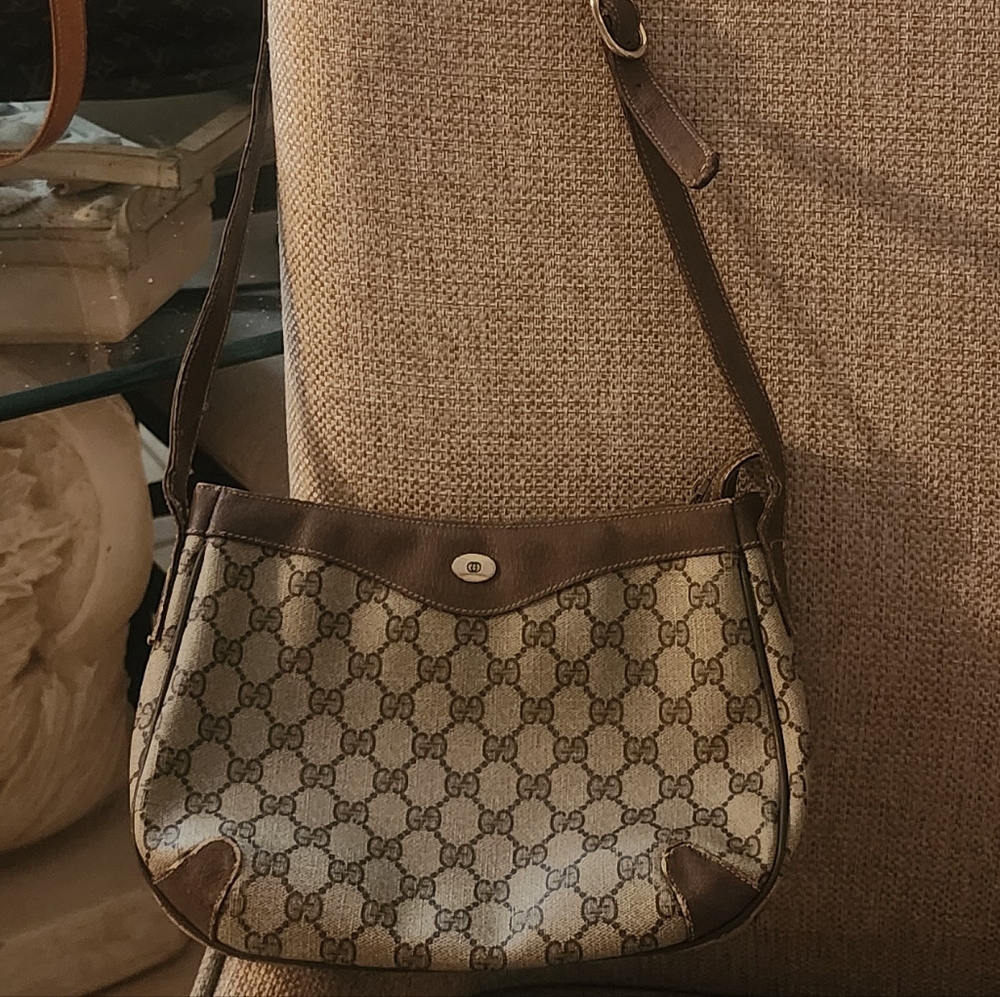 Gucci Brown and Cream Women's Bag